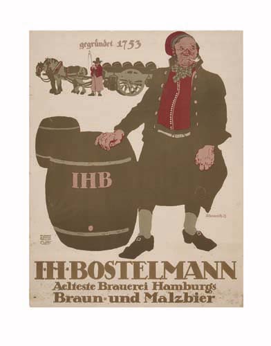 Ihbostelmann, Aclreste brauerei hamburgs, braun und malzbier