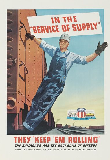 In the “Service of Supply” They Keep Em Rolling, The Railroads Are The Backbone Of Offense