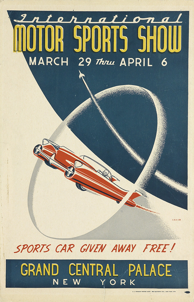International, Motor Sports Show, March 29 Thru April 6, Sports Car Given Away Free, Grand Central Palace, New York