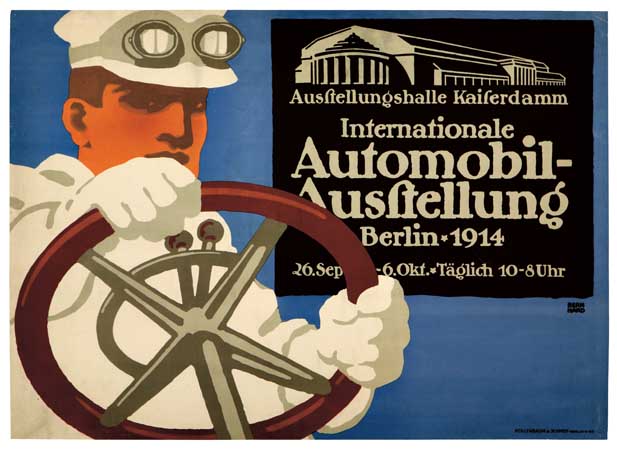 Ausstellungsalle Kaiserdamm, Internationale, Automobil, Ausstellung, Berlin 1914