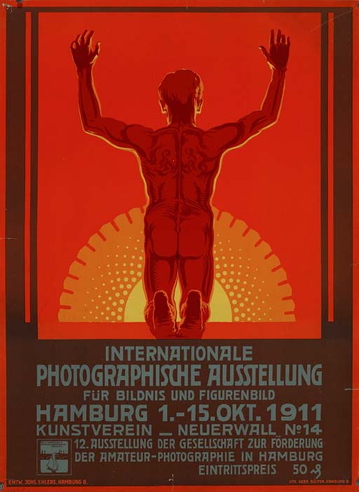 Internationale Photographische Ausstellung, fur bildnis und figurenbild, hamburg 1-15.okt.1911, kunstverein neuerwall n. 14, 12. ausstellung der gesellschaft zur forderung, der amateur photographie in hamburg, eintrittspreis 50.