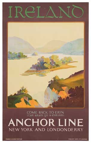 Irelano, Come Back To Erin, Iar Araais 50 K’eirnni, Anchor Line, New York And Londonderry