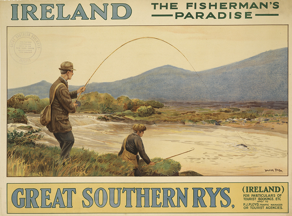Ireland, The Fisherman’s, Paradise, Great Southern Rys, (Ireland) For Particulars Of Tourist Bookings. Etc Apply To P.J. Floyd . Traffic Manager Or Tourist  Agencies.