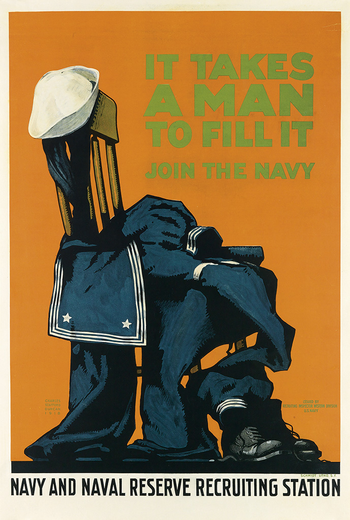 It Takes, A Man, To Fill It, Join The Navy, Navy And Naval Reserve Recruiting Station