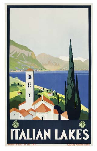 Italian Lakes, Printed In Italy By The E.N.I.T. Grafich Modiano-Trieste