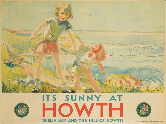 It’s Sunny At Howth, Bublin Bay And The Hill Of Howth