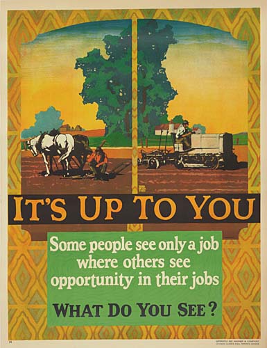 It’S Up To You, Some People See Only A Job, Where Others See, Opportunity In Their Jobs, What Do You See ?