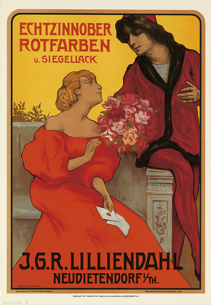 Echtzinnober, Rorfarben, u Siegellack, J.G.R., Lilliendahl, Neudietendorf 1/th