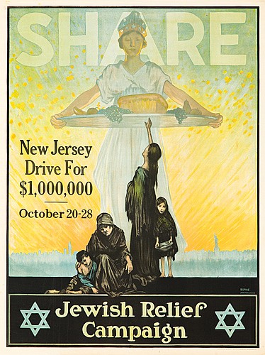 Share, New Jersey, Drive For, $1,000.000, October20-28, Jewish Relief, Campaign