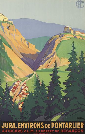 Jura.Environs De Pontarlier Autocars P.L.M. Au Depart De Besancon