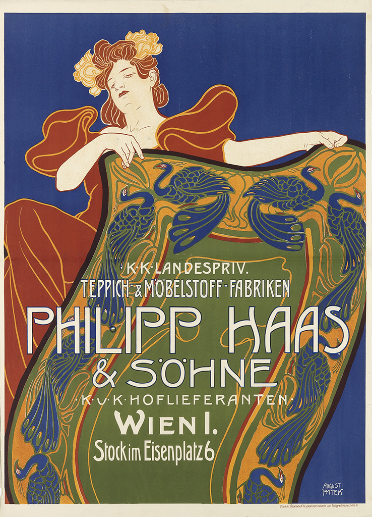 K.K. Landespriv, Teppich – & Mobelstoff – Fabriken Philipp Haas & Sohne, K.V.K.Hoflieferanten. Wienl. Stockim Eisenplatz6