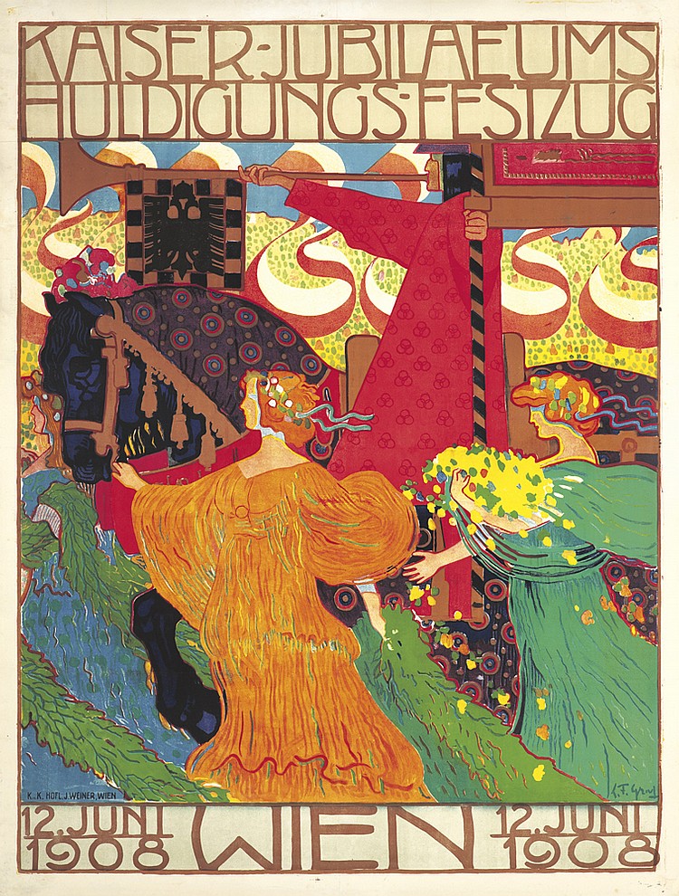 Kaiser   Jublaeums, Huldigungs Festzug, 12.Junl, 1908, Wien 12.Juni, 1908