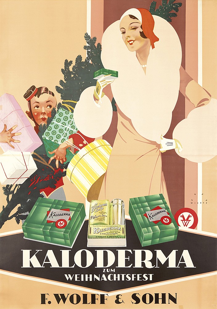 Kaloderma, Seite, Fiworre Sown, Kaloderma, Zum, Weihnachtsfest, F.Wolff & Sohn