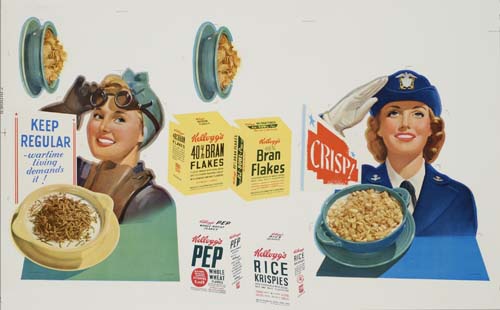 Keep Regular, Kellogg’s Bran Flakes, Rice Krispies, Pep, Crisp