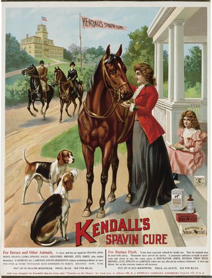 Kendall’s Spavin Cure. For Horses And Other Animals, For Human Fiesh