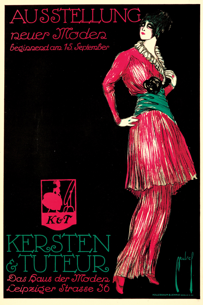 Ausstellung, Reuer Moden, Beqinnend am 15. September K&T, Kersten, &Tuteur, Das Baus der moder Leipziqer Strasse 36, Mollerbaum Scmmidt