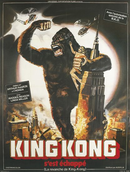 Avec I autorisation, spociale de la, R.K.O, Arthur Rawkin al honda, Rhodes Reason, Linda Miller, King kong, S’est echappe, La revanche de king-kong