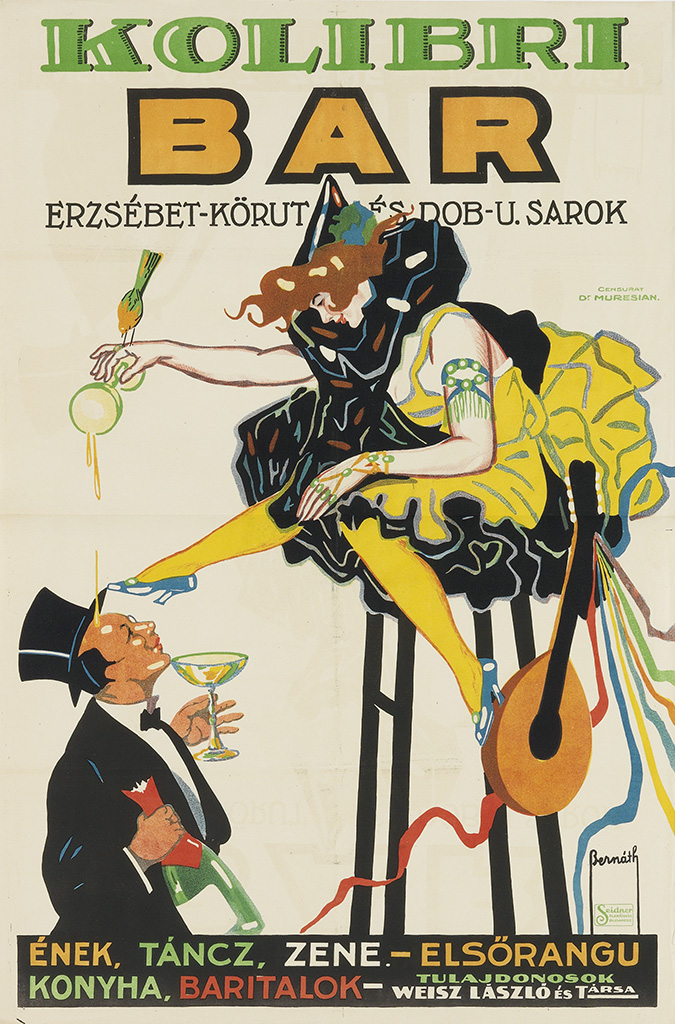 Kolibri, Bar, Erzsebet-Korut FS Dob-U Sarok, Enek Tancz, Zene Elsorangu, Konyha baritalok Tulajdonosok, Weisz Laszlo es Tarsa