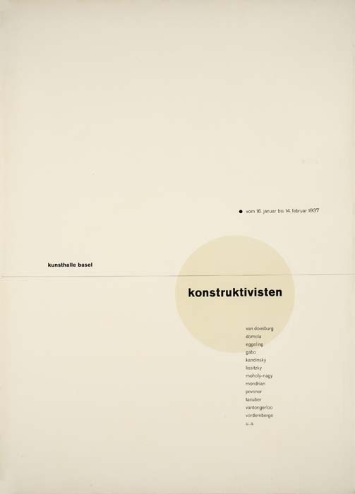 Konstruktivisten Kunsthalse Basel