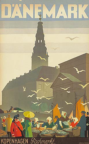 Danemark, Kopenhagen Fischmarkt