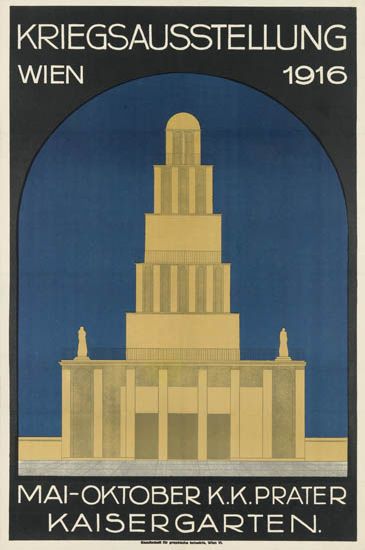 Kriegsausstellung, Wien 1916, Mai-Oktober K.K.Prater, Kaisergarten.
