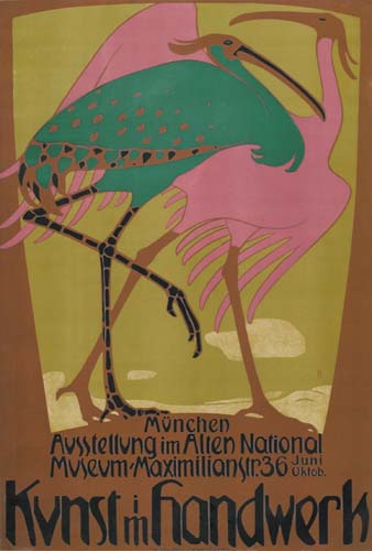 Mvnchen avsstellvng im allen national, Mvsevm maximilianstr 36 juni oktob, Kunst im handwerk