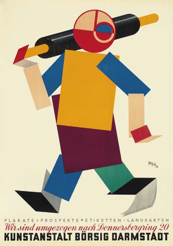 Plakate prospekte etiketten landxarten, Wit sind umqezogen nach Donne’tsterquing 20, Kunstanstalt borsig darmstadt