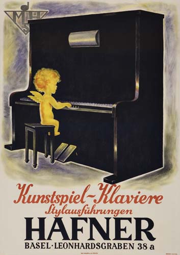 Kunstspiel-Klaviere, Stylausfuhrungen, Hafner, Basel Leonhardsgaben 38 a