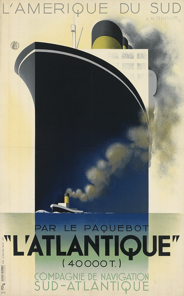 L’ Amerique Du Sud, Par Le Paquebot, “L’Atlantique” ( 40000 T.) Compagnie De Navigation, Sud – Atlantique,