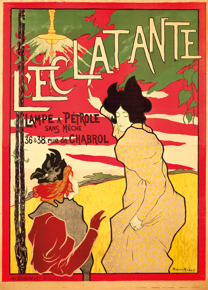 L’Eclatante, Lampe A Petrole, Sans Meche, 36 & 38 Rue De Chabrol, Manuel Robbe, Imp. Bourgerie & Cie. 83 Faubg St. Denis. Paris.