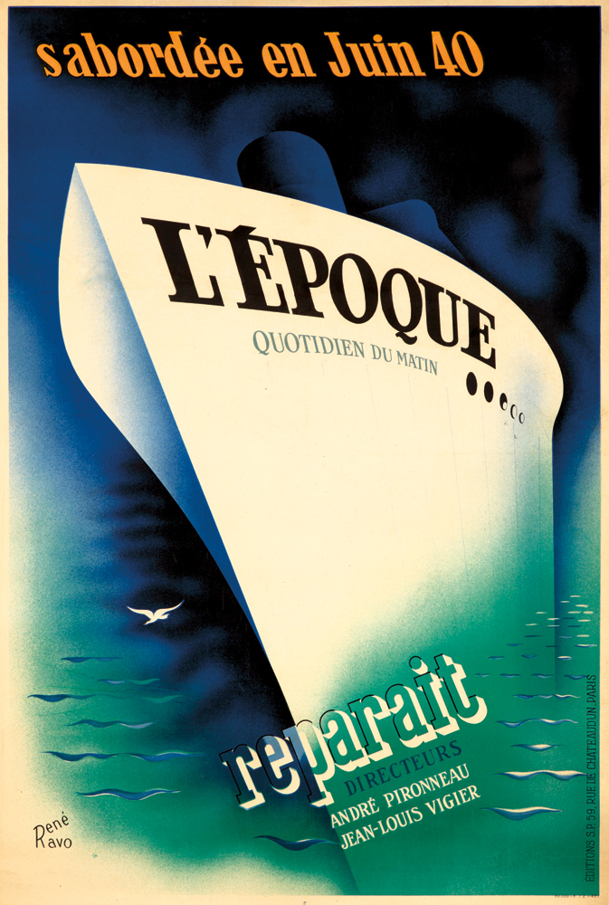 Sabordee en Juin 40, L’epoque, Quotidien Du Matin, Reparait, Directeurs, Andre Pironneau, Jean Louis Vigier, Rene, avo