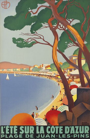 L’Ete Sur La Cote D’Azur Plage De Juan -Les-Pins