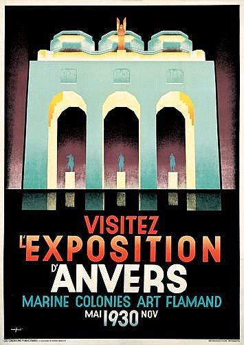 Visitez, L’Exposition, D’Anvers, Marine Colonies Art Flamand, Mai 1930 Nov