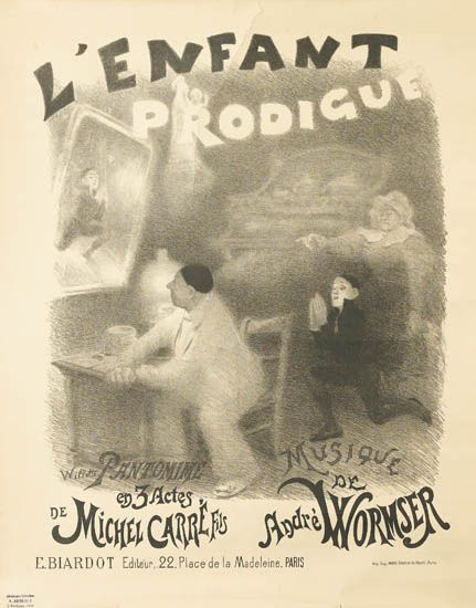 L’enfant Prodigue, Pantomime, Musigve, En 3Actes Ae De Michel Carrifis Andre Wormser, E. Biardot Edileur. 22. Place De La Madeleine Paris