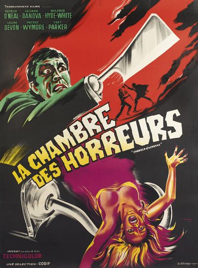 Traneunve Films, Patriek O’Neal, Cesare Danova, Wilfrid Hyde White, Laura Devon, Patrice Wymore, Suzy Parker, La Chambre De S Horreurs, inter Technvicolor, une selection, codif
