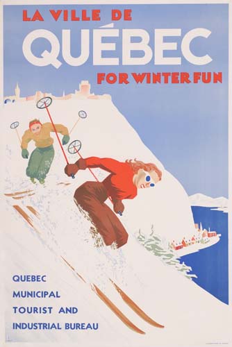 La Cille De, Quebec, For Winter Fun, Quebec, Municipal, Tourist And, Industrial Bureau