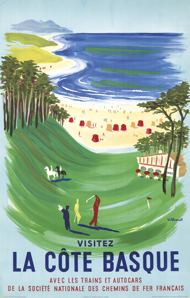 Visitez, La Cote Basque, Avec Les Trains Et Autocars, De La Societe Nationale Des Chemins De Fer Francais