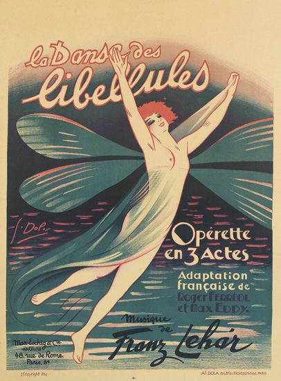 La Danse Des Libellules, Operette En 3 Actes Adaptation Francaise de Roger Ferreol Et Max Edd, Musique Franz Lehar