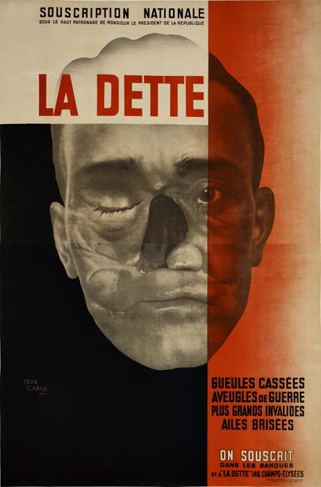 Souscrittion Nationale, sous le haut patrdnage de honsitua le pre sident de la republique, La Dette Gueules Cassees, Aveugles de Guerre, Plus Grands Invalides Ailes Brisees, On Souscrit, Dans Les Banques, La Dette 146, champs edysees