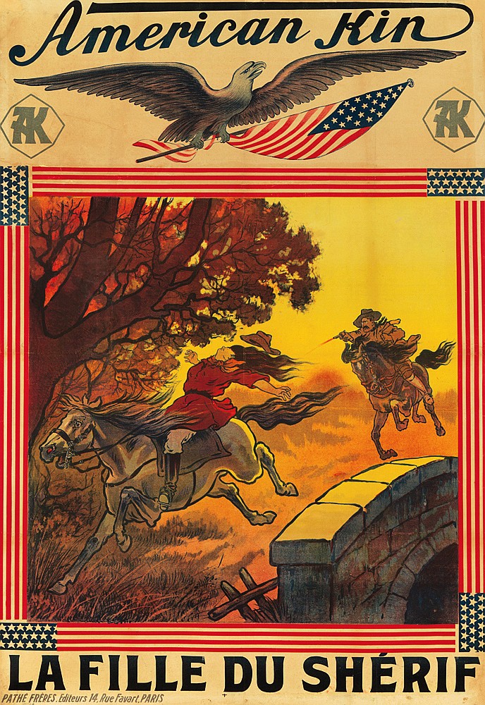American Kin, Ak, La Fille Du Sherif, Pathe Frepes, Edileurs 14 Rue Favart.Paris