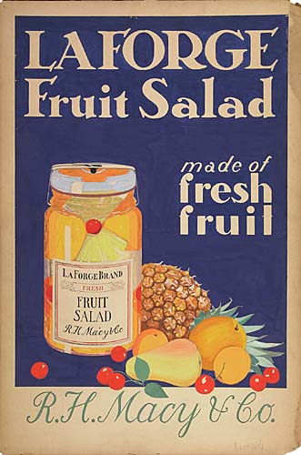 La Forge, Fruit Salad, Made Of, Frash, Fruil, R. H. Macy U Co., La Forge Brand
