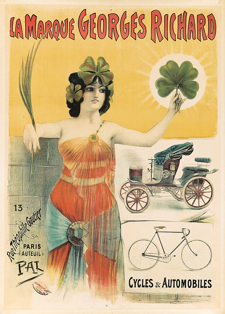 La Marque Georges Richard, 13, Rue Theophile Gautier, Paris, (Auteuil), Pal, Cycle & Automobiles