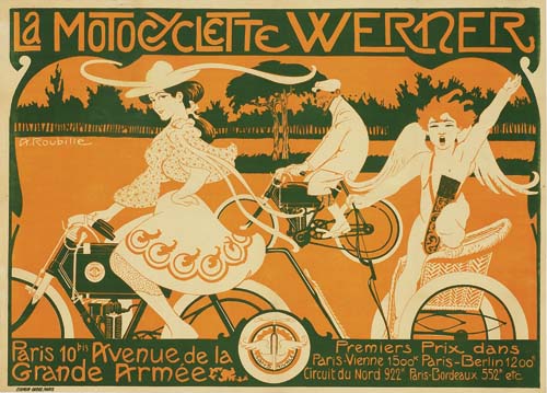 La Motocyclette Werner, Paris 10 Prvenue De La, Grande Armee