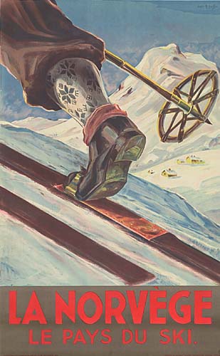 La Norvege, Le Pays Du Ski.