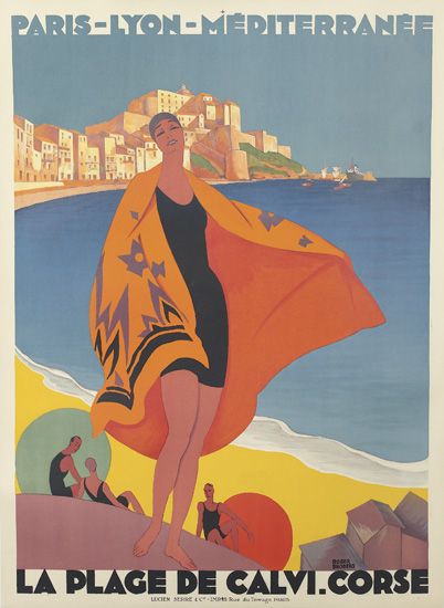 Paris-Lyon-Mediterranee La Plage De Calvi. Corse