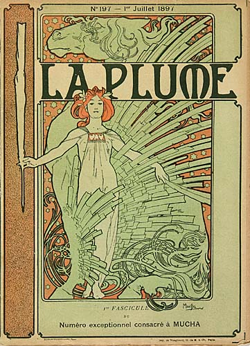 La Plume, Numero Exceptionnel, Consacre A Mucha