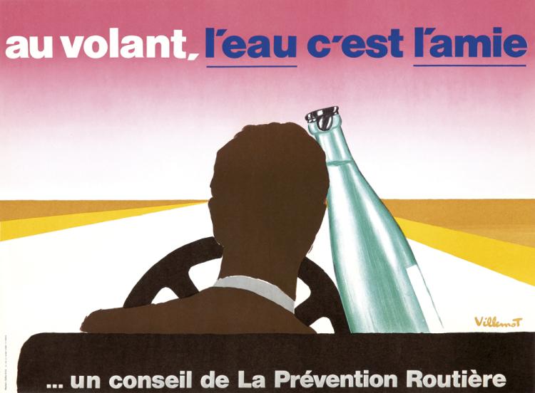 Au Volant. L’eau C’Est L’Amie, Un Conseil De La Preventio Routiere