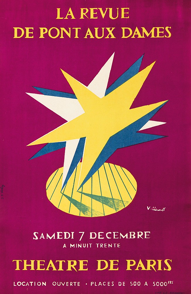 La Revue, De Pont Aux Dames, villemot, samedi 7 decembre, a minuit trente, theatre de paris, location ouverte places de 500 a 5000 frs