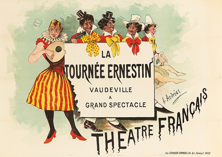 La, Tournee Ernestin, Vaudeville, A, Grand Spectacle, A.Anreds, The Tre Frencals, Charles Verneau