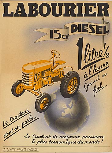 Labourier, 15cv Diesel, 1 liter1/2, Al’ Heare, Gas.Oil Ou Pael, Le Cractear Dont On Parle.., Le Cractear De Moyenne Paissance, Le Plas Economique du Mondde!, Concessonnare